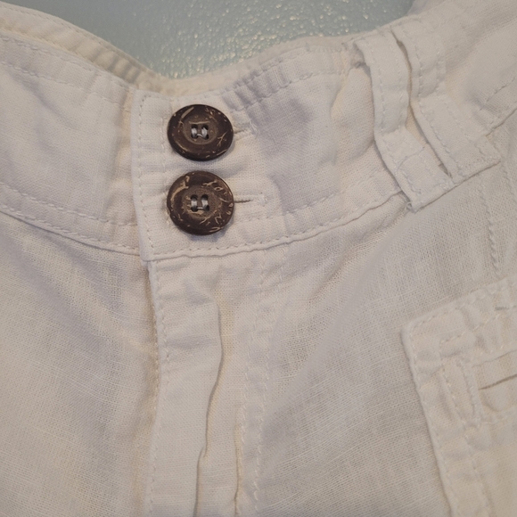 JACOB CONNEXION White Capri Pants with Leg Ties Size 3/4 - Picture 6 of 9